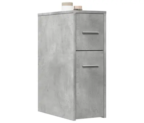 Kitsas Vannitoa Kummut Ratastega, Betoonhall, Tehispuit