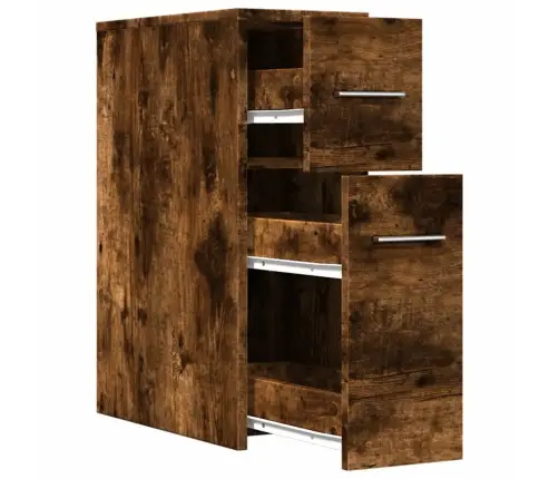 Kitsas Vannitoa Kummut Ratastega, Suitsutatud Tamm, Tehispuit