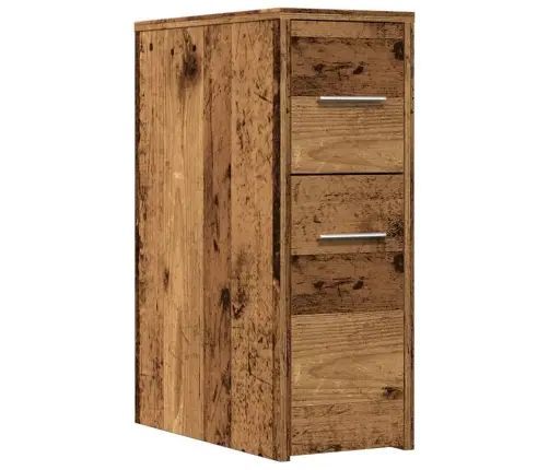 Kitsas Vannitoa Kummut Ratastega, Vana Puit, Tehispuit