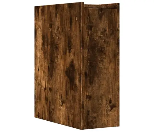 Šaurs Vannasistabas Skapis Ar Riteņiem, Ozolkoka Krāsa Vidaxl