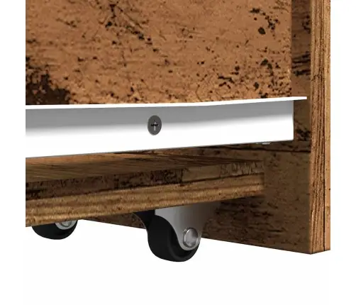 Kitsas Vannitoa Kummut Ratastega, Vana Puit, Tehispuit