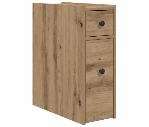 Vonios Kambario Spintelė Su Ratukais, Artisano Ąžuolo, Mediena