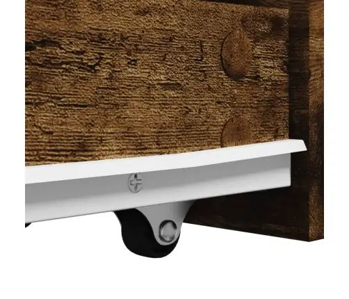 Kitsas Vannitoa Kummut Ratastega, Suitsutatud Tamm, Tehispuit