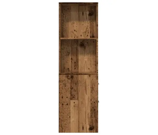 Šaurs Vannasistabas Skapis Ar Riteņiem, Veca Koka Krāsā Vidaxl