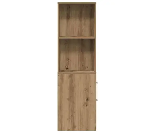 Šaurs Vannasistabas Skapis Ar Riteņiem, Koka Krāsa Vidaxl