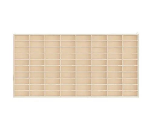 Medinė Kolekcinė Vitrina Su 80 Skyrių, 80X4,5X40,5 Cm