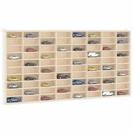 Koka Kolekcionāra Vitrīna Ar 80 Nodalījumiem, 80X4,5X40,5 Cm Vidaxl