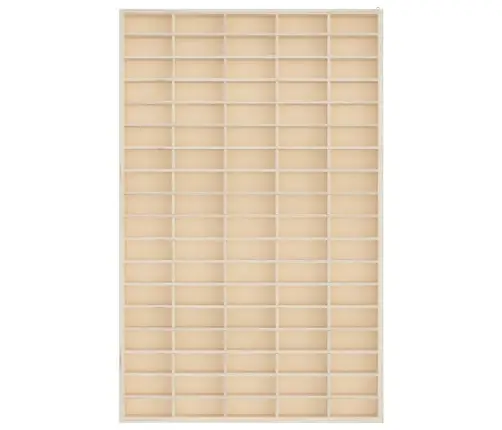 Medinė Kolekcinė Vitrina Su 90 Skyrių, 50,5X4,5X79 Cm