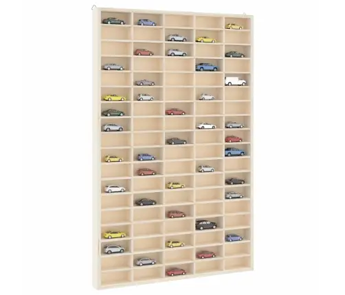 Medinė Kolekcinė Vitrina Su 90 Skyrių, 50,5X4,5X79 Cm