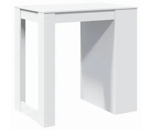 Baarilaud, Valge, 102X70X103,5 Cm Tehispuit