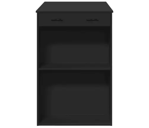 Bāra Galdiņš, Melns, 102X70X103,5 Cm, Inženierijas Koks Vidaxl