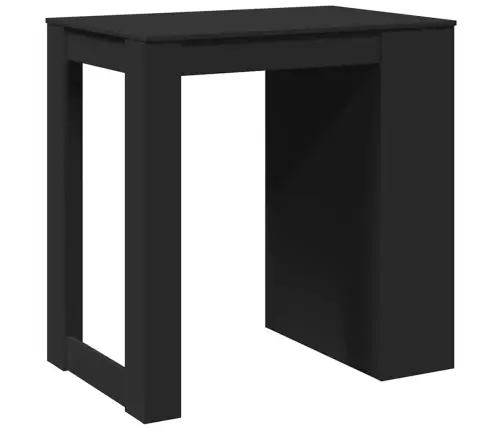 Bāra Galdiņš, Melns, 102X70X103,5 Cm, Inženierijas Koks Vidaxl