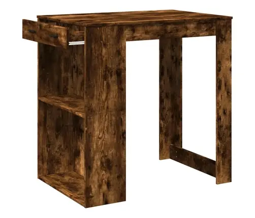 Baro Stalas, Dūminio Ąžuolo, 102X70X103,5cm Apdirbta Mediena