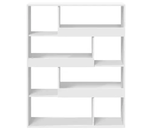 Grāmatu Plaukts, Balts, 100X33X125,5 Cm, Inženierijas Koks Vidaxl