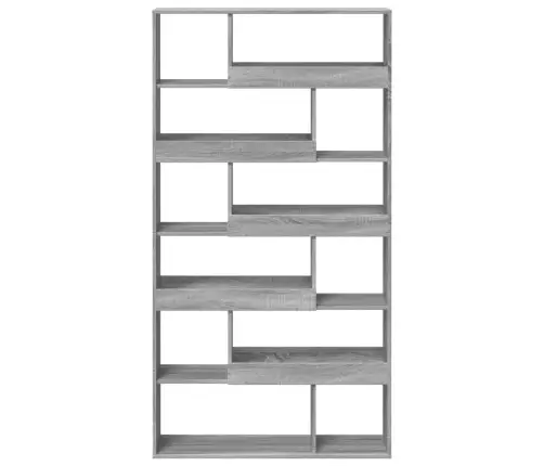 Grāmatplaukts, Pelēka Koka, 100X33X187,5 Cm, Inženierijas Koks Vidaxl