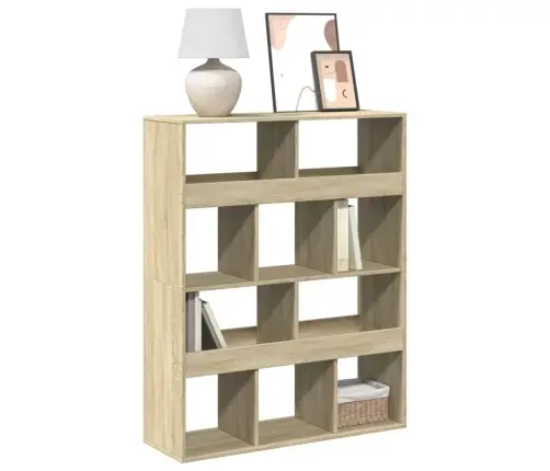 Raamatukapp, Sonoma Tamm, 100X33X125,5 cm Tehispuit