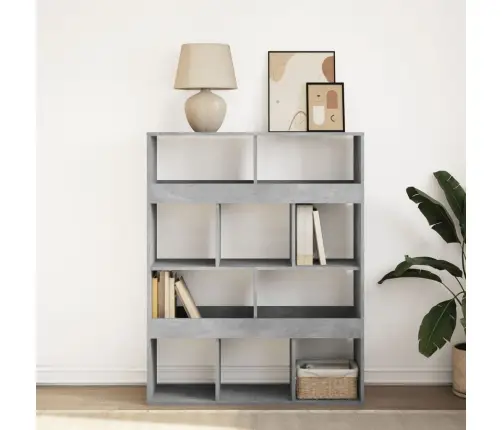 Raamaturiiul, Betoonhall, 100X33X125,5 cm Tehispuit