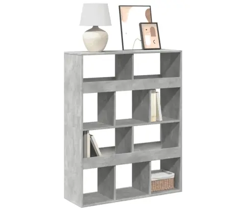 Raamaturiiul, Betoonhall, 100X33X125,5 cm Tehispuit