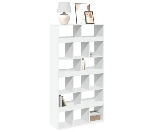 Grāmatu Plaukts, Balts, 100X33X187,5 Cm, Konstruēts Koks Vidaxl