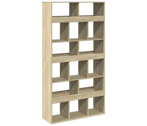 Grāmatu Plaukts, Ozola Krāsa, 100X33X187,5Cm, Inženierijas Koks Vidaxl