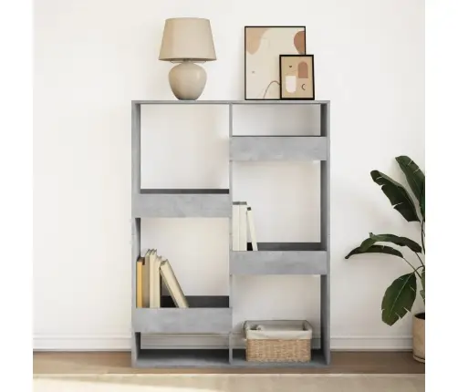 Grāmatu Plaukts, Pelēks, 100X33X135 Cm, Inženierijas Koks Vidaxl