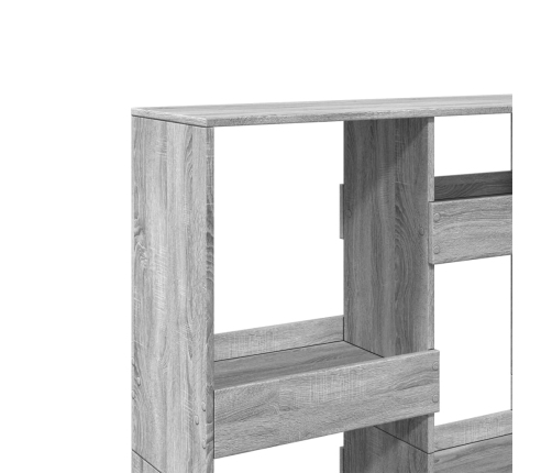 Grāmatplaukts, Pelēka Koka, 100X33X135 Cm, Inženierijas Koks Vidaxl