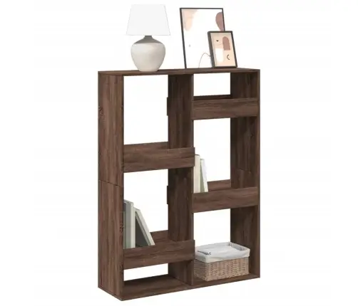 Knygų Spinta, Ruda Ąžuolo, 100X33X135cm Apdirbta Mediena