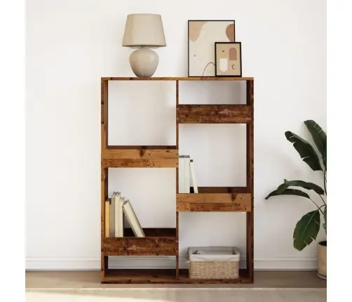 Grāmatu Plaukts, Veca Koka, 100X33X135 Cm, Inženierijas Koks Vidaxl