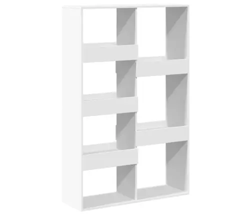 Raamaturiiul, Valge, 100X33X155,5 cm Tehispuit