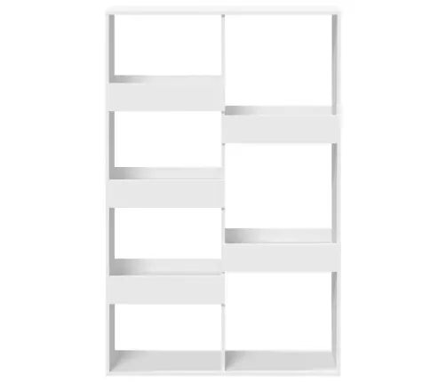 Raamaturiiul, Valge, 100X33X155,5 cm Tehispuit