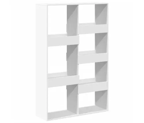 Raamaturiiul, Valge, 100X33X155,5 cm Tehispuit