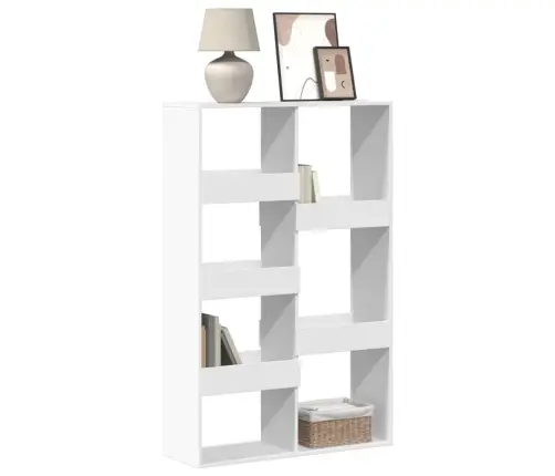 Raamaturiiul, Valge, 100X33X155,5 cm Tehispuit