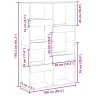 Raamatukapp, Sonoma Tamm, 100X33X155,5 cm Tehispuit Raamatukapp, Sonoma Tamm, 100X33X155,5 cm Tehispuit
