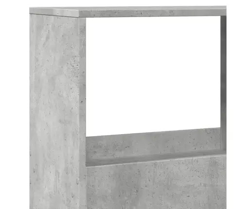 Knygų Spinta, Betono Pilka, 100X33X155,5cm Apdirbta Mediena