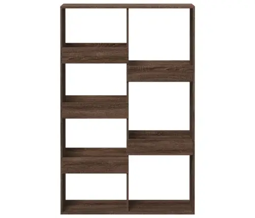 Knygų Spinta, Ruda Ąžuolo, 100X33X155,5cm Apdirbta Mediena