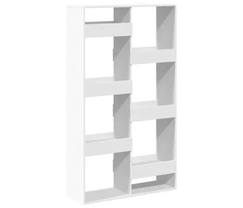 Knygų Spinta, Baltos Spalvos, 100X33X175cm Apdirbta Mediena