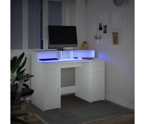 Rakstāmgalds, Led, Balts, 120X55X91 Cm, Inženierijas Koks Vidaxl
