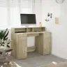 Rašomasis Stalas Su Led Apšvietimu, Ąžuolo, 97X45X90cm Mediena