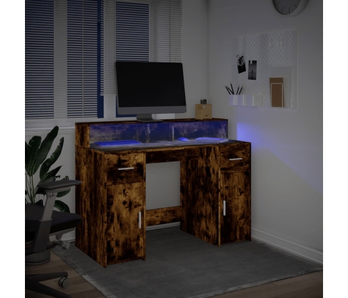Rakstāmgalds, Led, Ozola Krāsa, 120X55X91 Cm, Inženierijas Koks Vidaxl