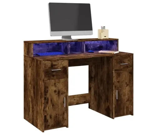 Rakstāmgalds, Led, Ozola Krāsa, 120X55X91 Cm, Inženierijas Koks Vidaxl