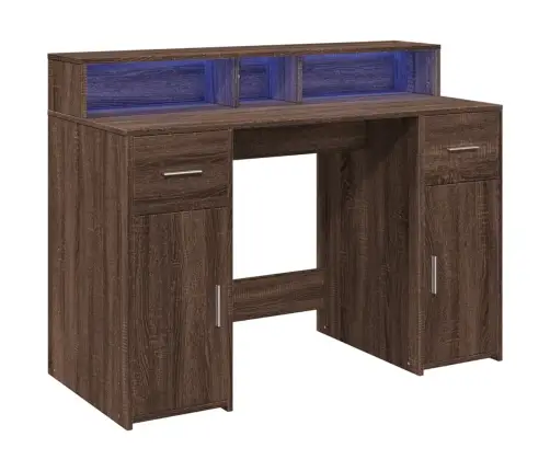 Rakstāmgalds, Led, Ozola Krāsa, 120X55X91 Cm, Inženierijas Koks Vidaxl