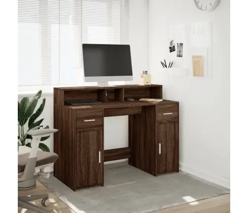 Rakstāmgalds, Led, Ozola Krāsa, 120X55X91 Cm, Inženierijas Koks Vidaxl