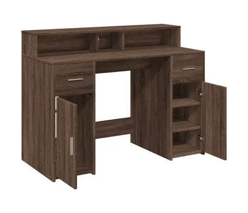 Rakstāmgalds, Led, Ozola Krāsa, 120X55X91 Cm, Inženierijas Koks Vidaxl