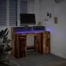 Rašomasis Stalas Su Led, Pilkas Ąžuolo, 120X55X91cm Mediena