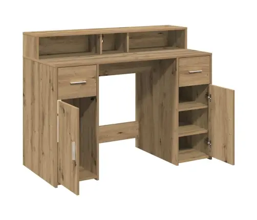 Rakstāmgalds, Led, Koka Krāsa, 120X55X91 Cm, Inženierijas Koks Vidaxl