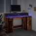 Rakstāmgalds, Led, Veca Koka, 140X55X91 Cm, Inženierijas Koks Vidaxl