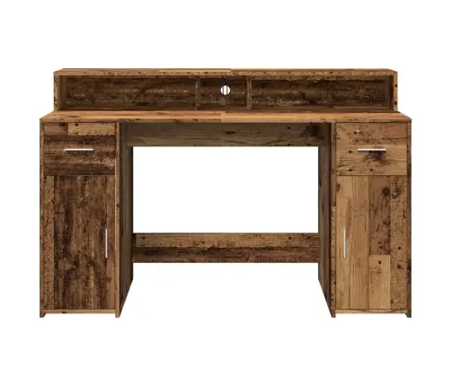 Rakstāmgalds, Led, Veca Koka, 140X55X91 Cm, Inženierijas Koks Vidaxl