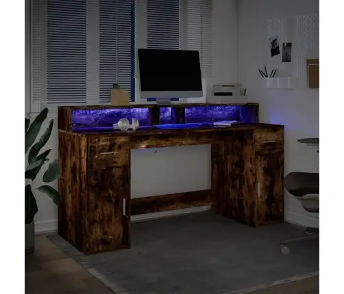 Rakstāmgalds, Led, Ozola Krāsa, 160X55X91 Cm, Inženierijas Koks Vidaxl