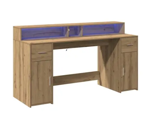 Rašomasis Stalas Su Led, Artisano Ąžuolo, 160X55X91cm Mediena