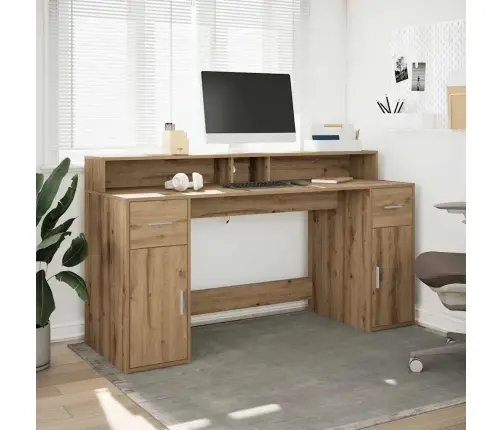 Rašomasis Stalas Su Led, Artisano Ąžuolo, 160X55X91cm Mediena